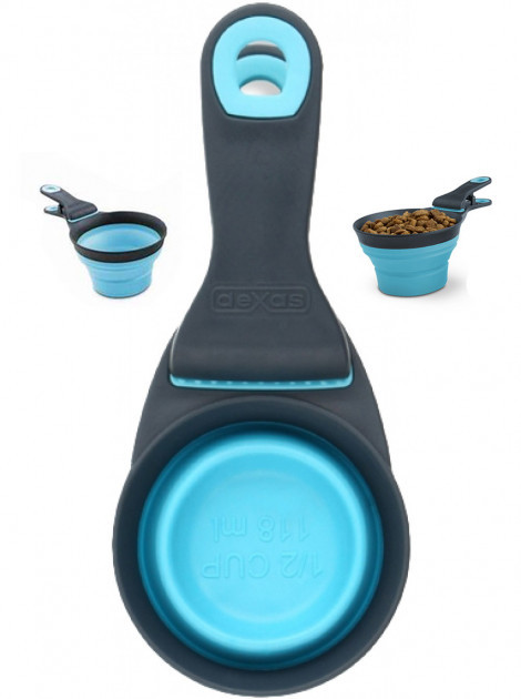 

"Collapsible KlipScoop small" Мерный стакан складной на клипсе малый Голубой Dexas BGL-EZ-626