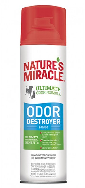 

Устранитель запахов д/кошек и собак аэрозоль-пена Nature`s Miracle 8in1 518ml (SUZ 680173 /6950)