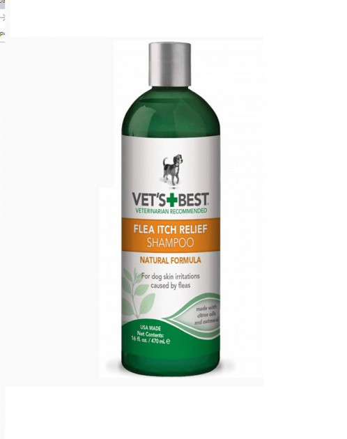 

Успокаивающий шампунь от укусов блох "Flea Itch Relief Shampoo" 470 мл Vet's Best BGL-VB-10