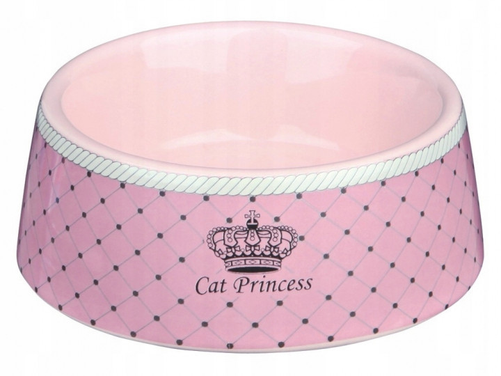 

Керамическая миска Cat Princess Ceramic Bowl 180 мл  12 см Trixie BGL-TX-702