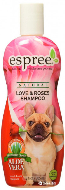 

Шампунь Espree Love & Roses Shampoo c ароматом роз для собак 355 мл (e01627)