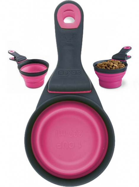 

"Collapsible KlipScoop medium" Мерный стакан складной на клипсе средний Розовый Dexas BGL-EZ-624