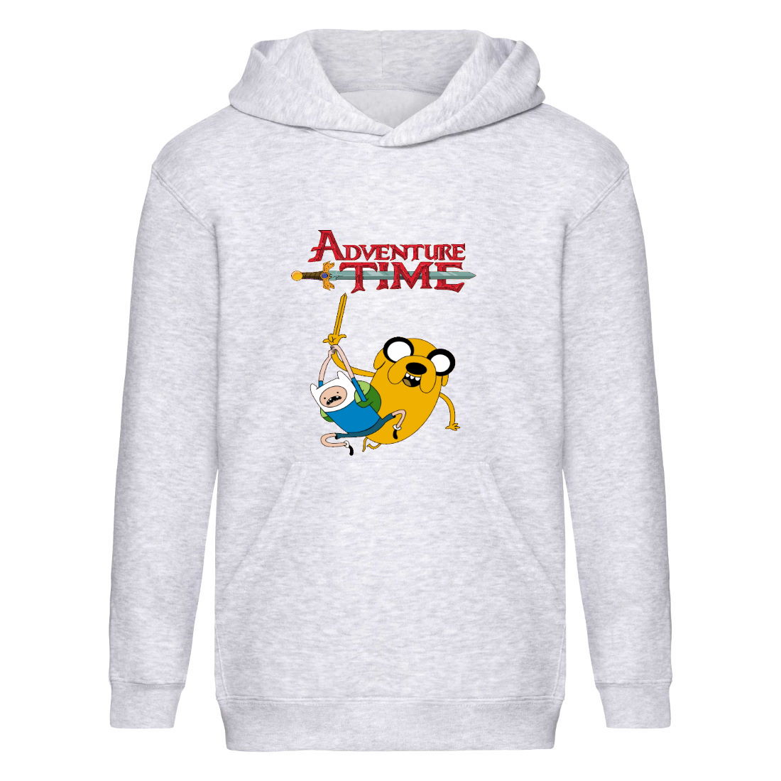 

Худи детская Время Приключений 0012 (Adventure Time) серый (ART gry 0012) 164 см