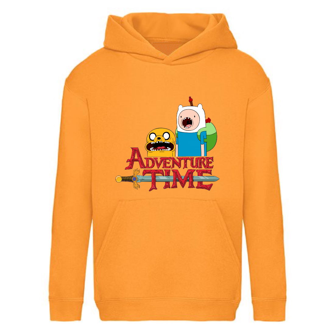 

Худи детская Время Приключений 0014 (Adventure Time) оранжевый (ART orn 0014) 116 см