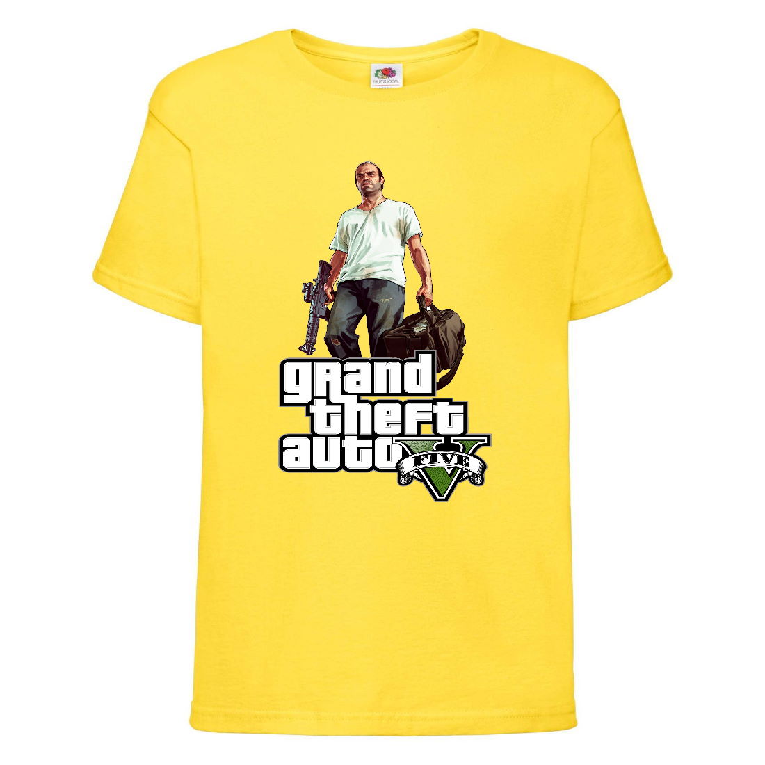 

Футболка детская GTA 007 (Grand Theft Auto) желтая (GTA yel 007) 140 см