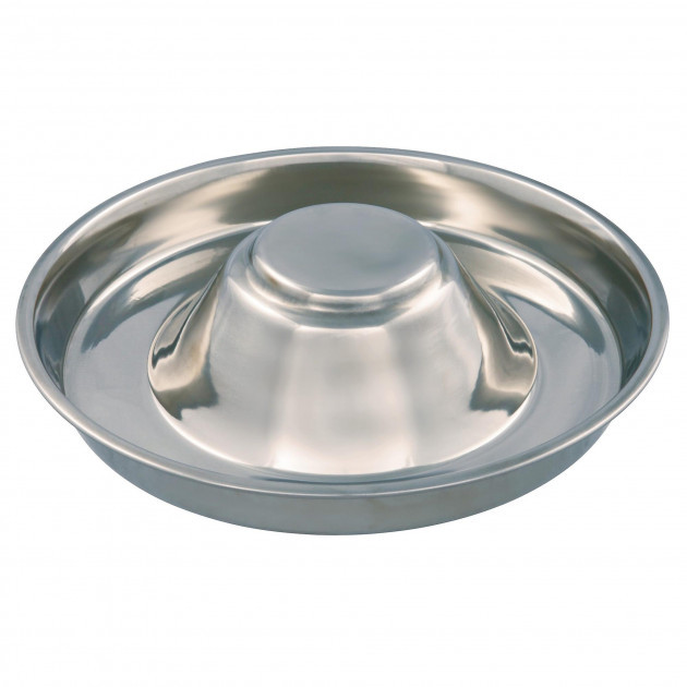 

Миска для щенков, кошек, небольших собак Puppy Bowl, Stainless Steel 4,0 л  38 см Trixie BGL-TX-522