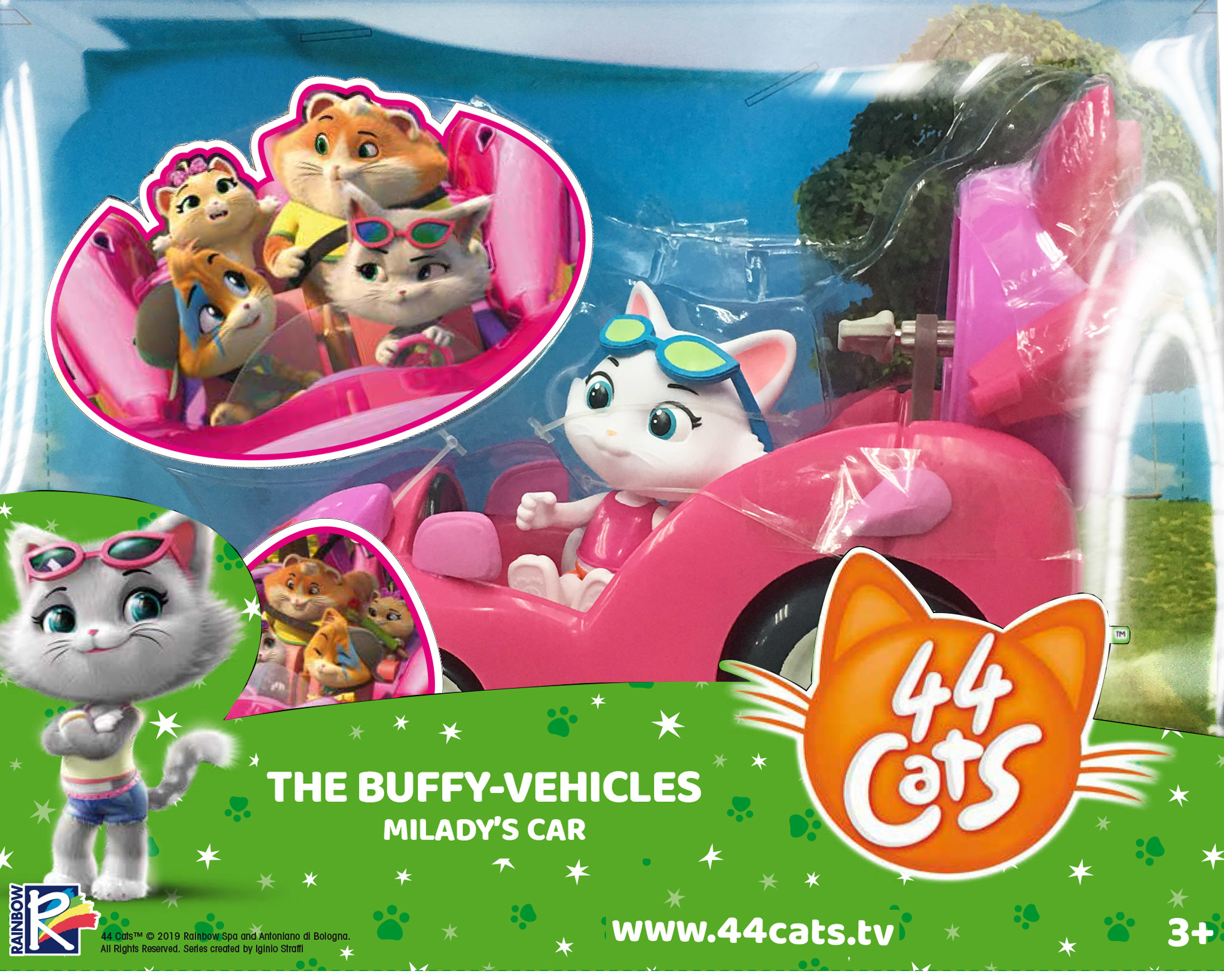 

Игровой набор 44 Cats фигурка Миледи с транспортным средством (34152) (4894386341521)