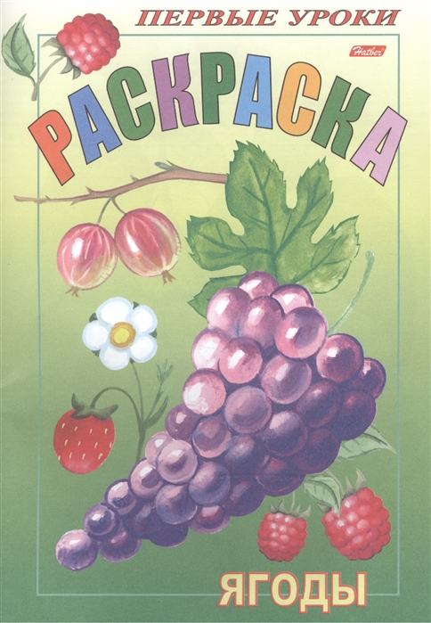 

Ягоды. Раскраска (1623290)