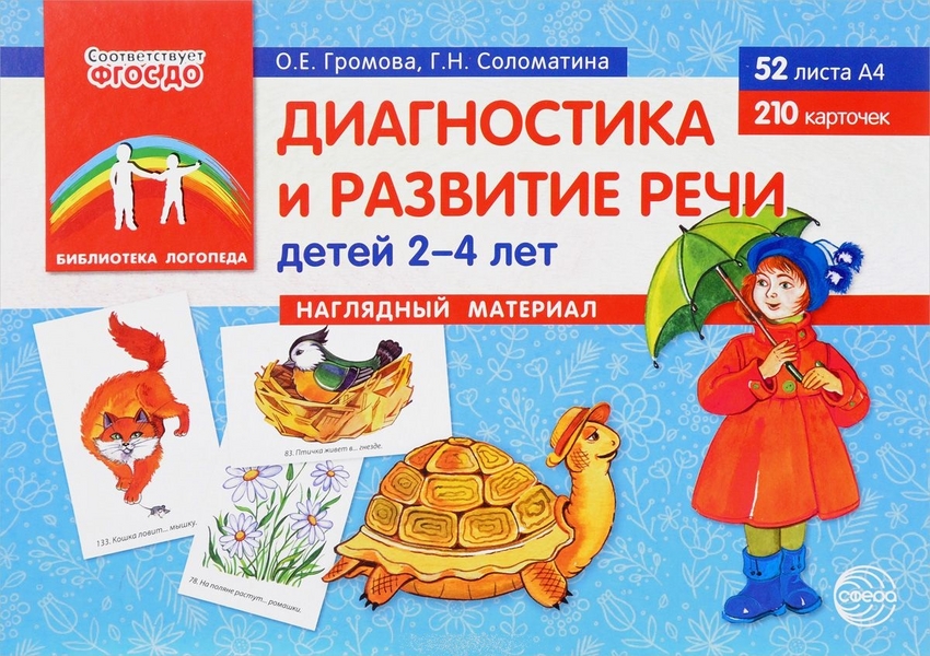 

Диагностика и развитие речи детей 2-4 лет. Наглядный материал