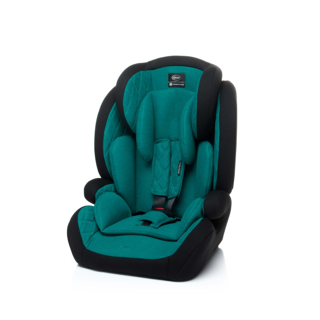

Автокресло детское группа 1-2-3 4baby "ASPEN" Черный/бирюзовый 9-36 kg от 1 до 12 лет