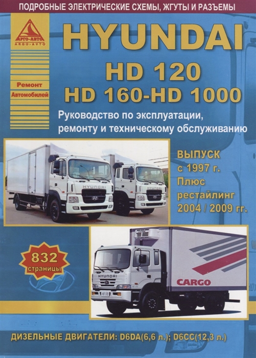 

Hyundai HD 120 / HD 160 / HD 1000 c 1997. Рестайлинг 2004-2009 с дизельными двигателями. Ремонт. Эксплуатация