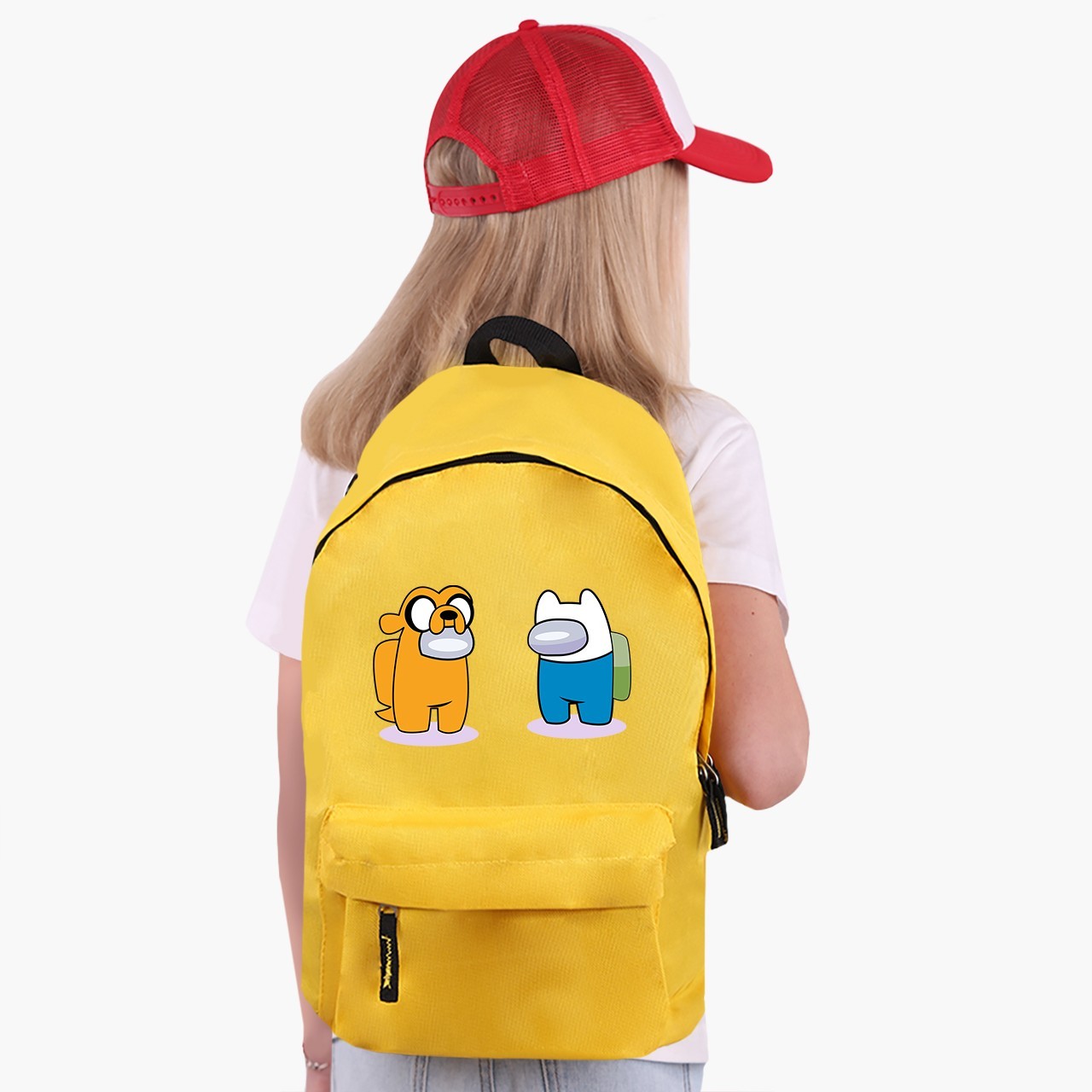 

Рюкзак детский Амонг Ас Время приключений Финн и Джейк (Among Us Adventure Time Finn & Jake) (9263-2414) 17 л Желтый