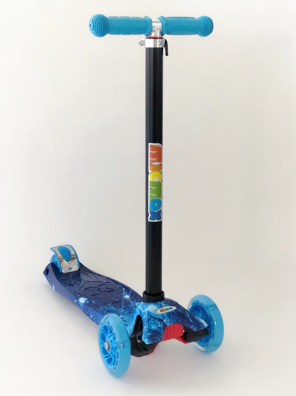 

Самокат детский Scooter Pro с подсветкой колес 030 Синий с Голубым
