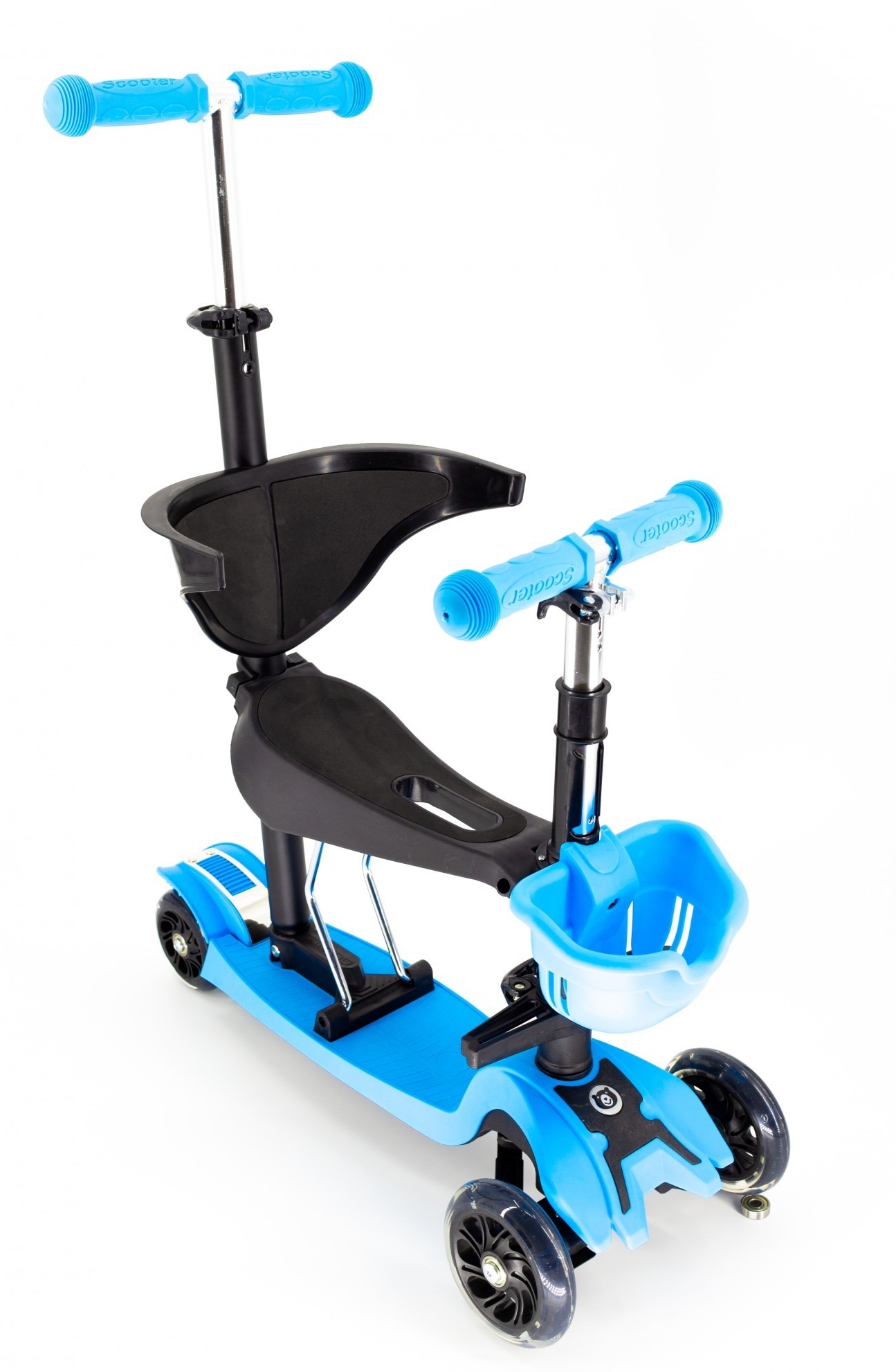 

Самокат со спинкой Scooter Pro BH5 Голубой