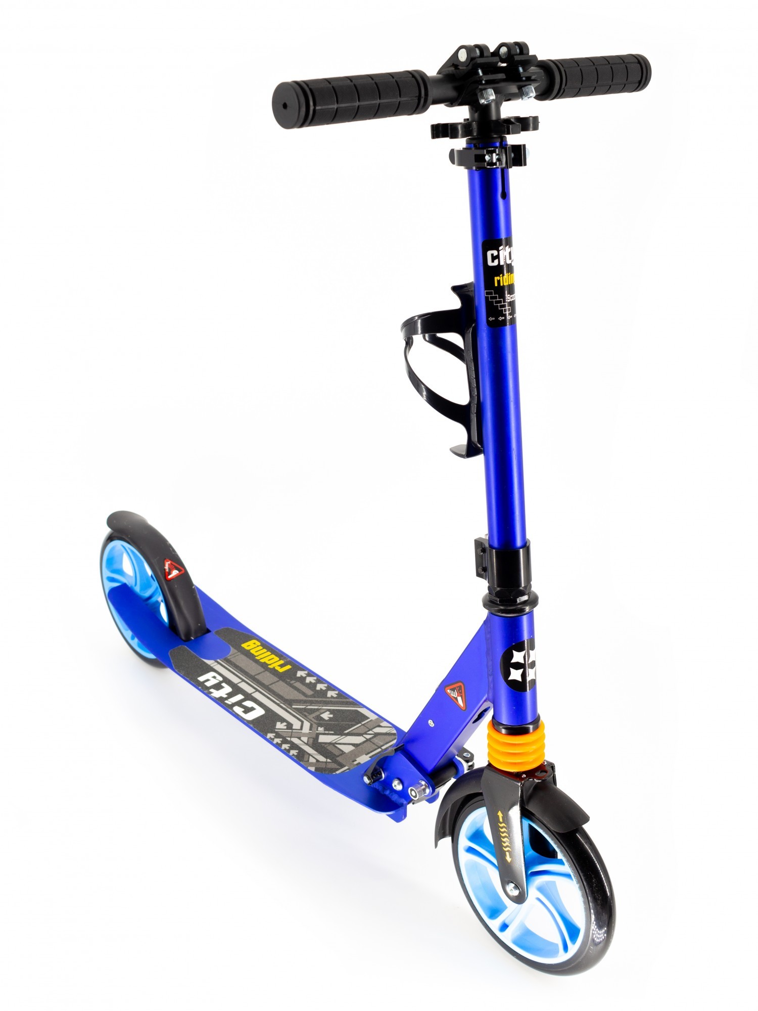 

Самокат Scooter 681 Kids City с клипсой и подстаканником Синий