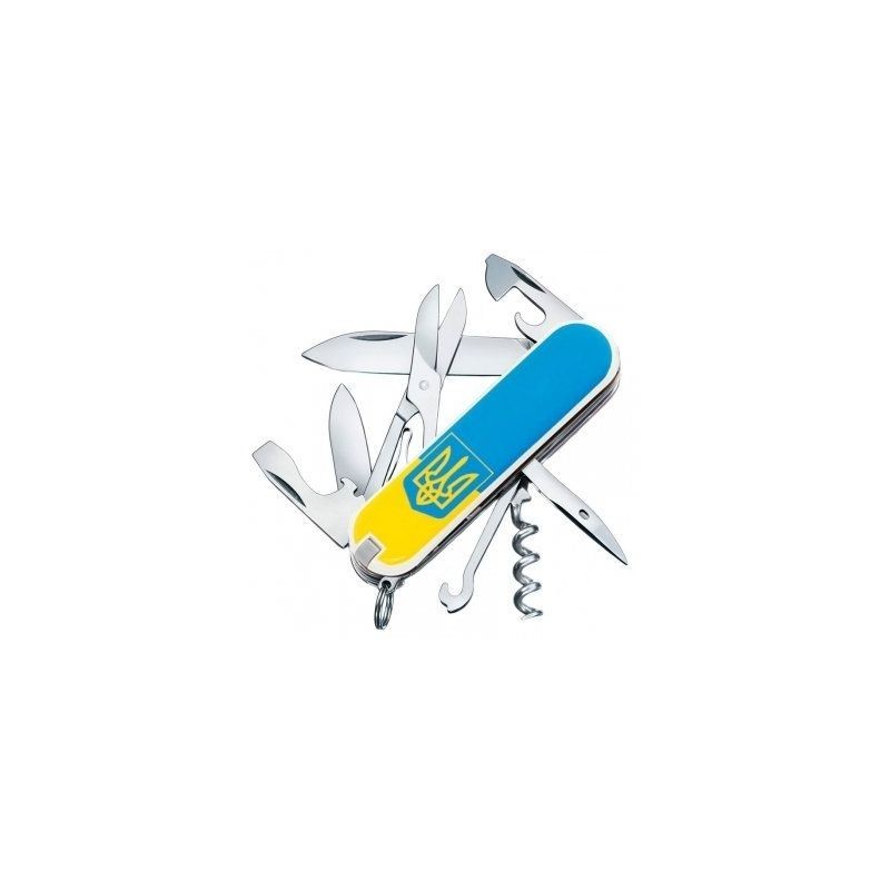 

Складной нож Victorinox CLIMBER UKRAINE 1.3703.7R3 Флаг и Герб Украины Желто Голубой
