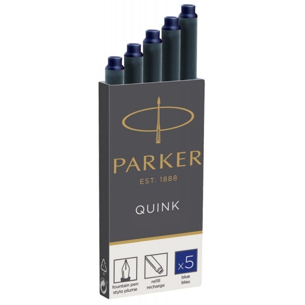 

Картриджи Parker Quink /5шт. набор для Паркер Синий (11 410BLU)