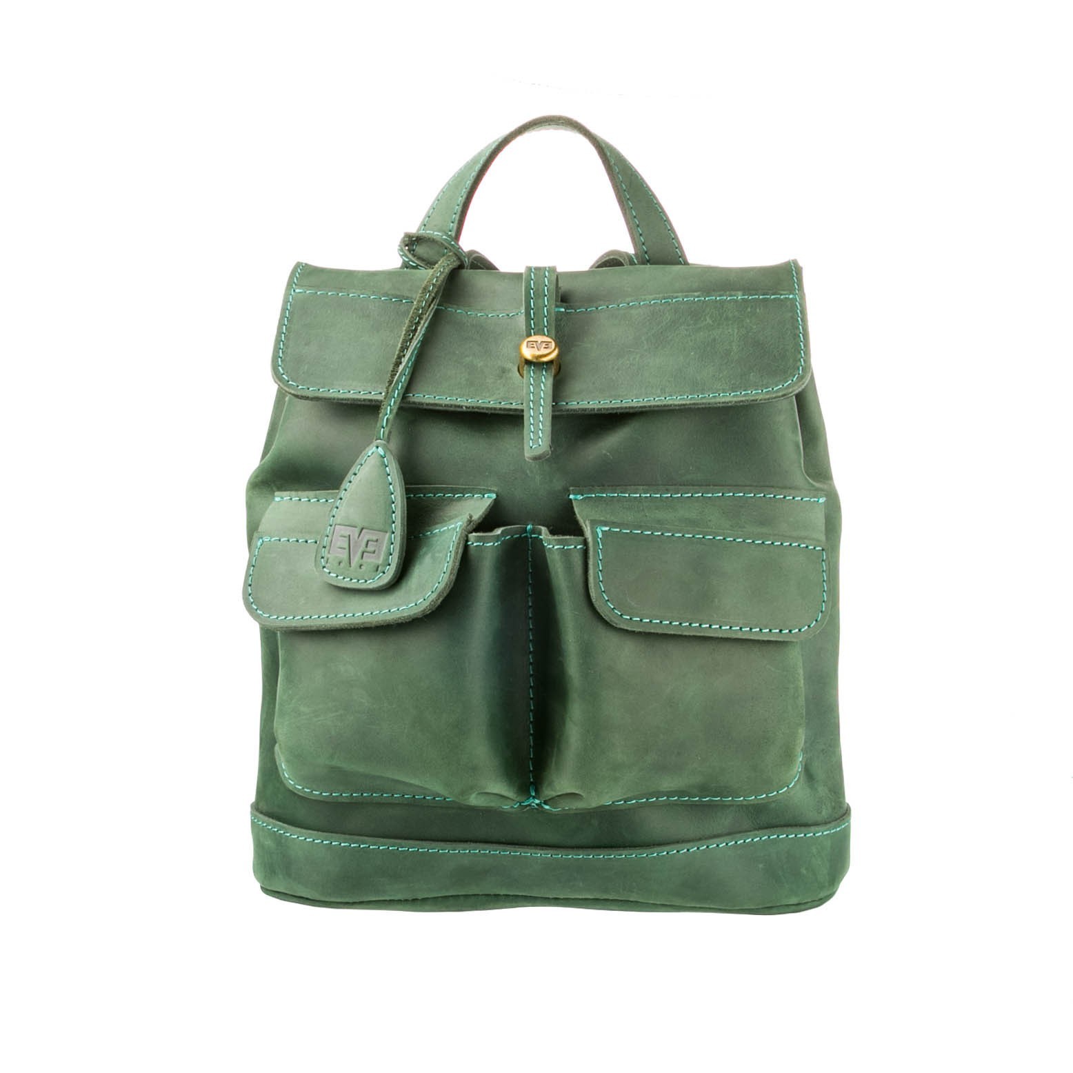 

Рюкзак кожаный B&B G2023 Зеленый