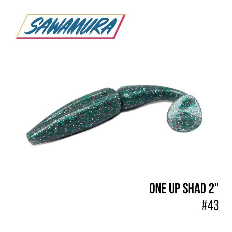 

Виброхвост Sawamura One'Up Shad 2'' (10шт.) (43)