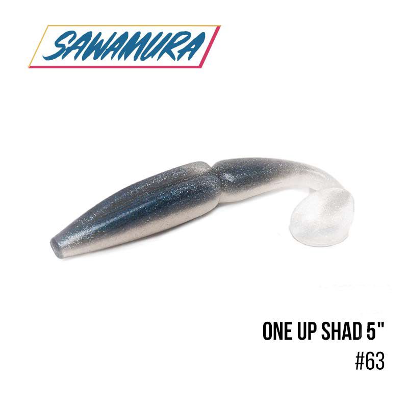 

Виброхвост Sawamura One'Up Shad 5'' (5 шт.) (063)
