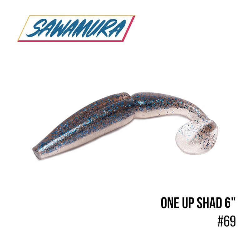 

Виброхвост Sawamura One'Up Shad 6'' (4 шт.) (069)