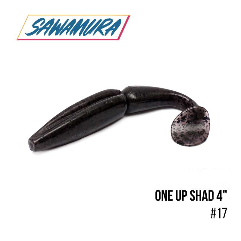 

Виброхвост Sawamura One'Up Shad 4'' (6 шт.) (017)