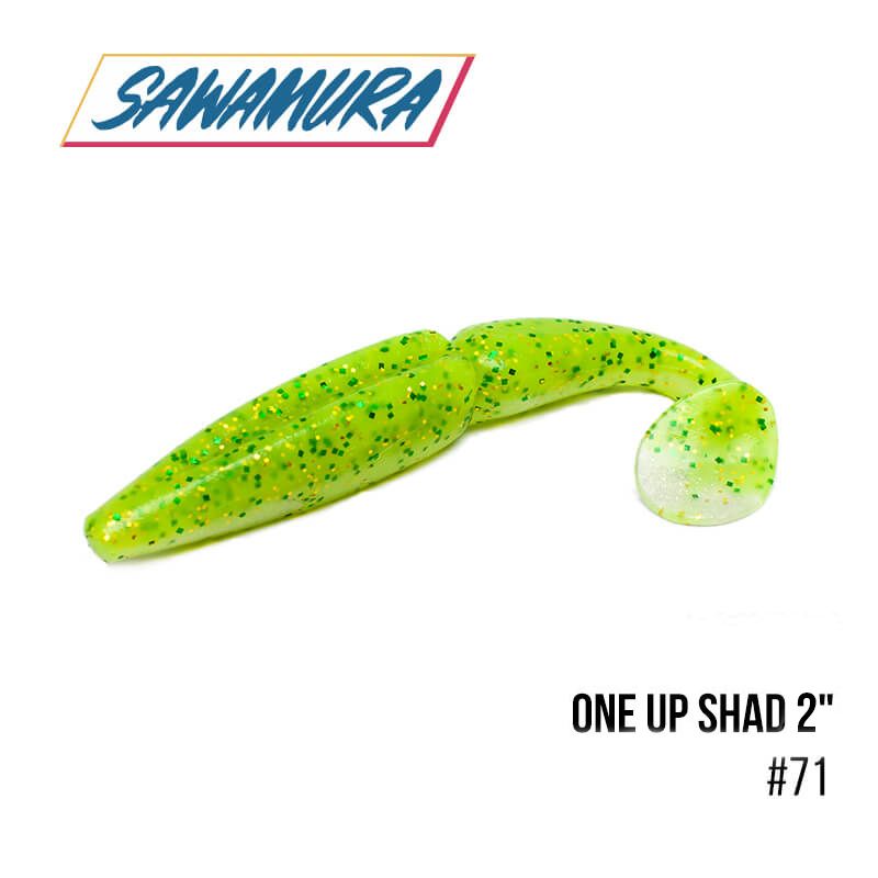 

Виброхвост Sawamura One'Up Shad 2'' (9шт.) (071)