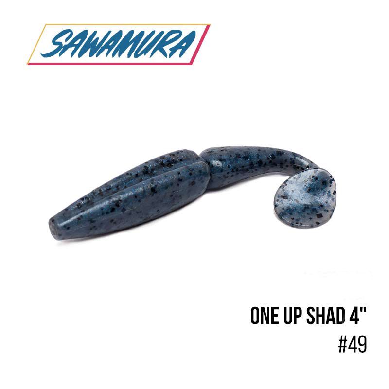 

Виброхвост Sawamura One'Up Shad 4'' (6 шт.) (049)