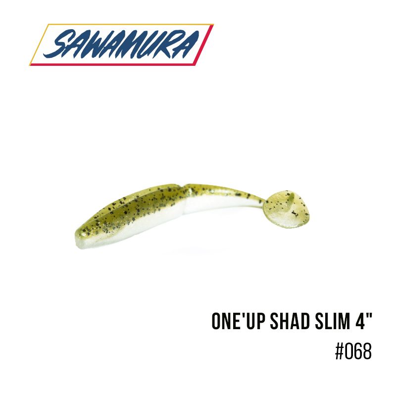 

Виброхвост Sawamura One'Up Shad Slim 4'' (6 шт.) (068)