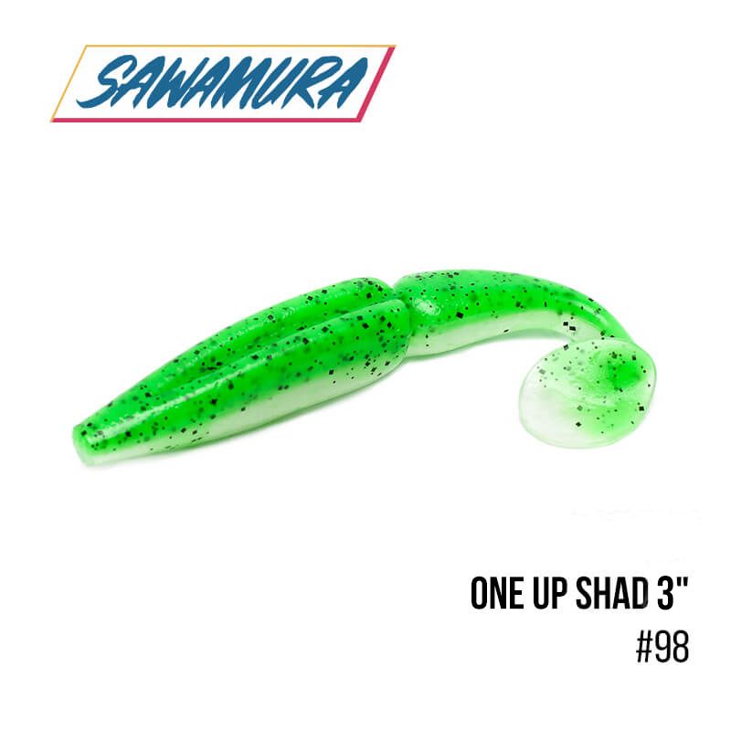 

Виброхвост Sawamura One'Up Shad 3'' (7шт.) (098)