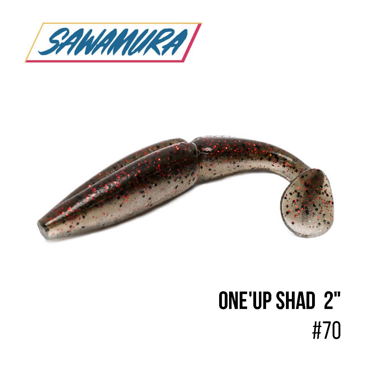 

Виброхвост Sawamura One'Up Shad 2'' (9шт.) (070)