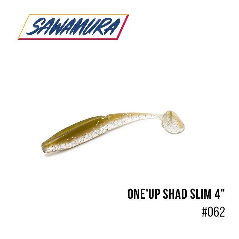 

Виброхвост Sawamura One'Up Shad Slim 4'' (6 шт.) (062)