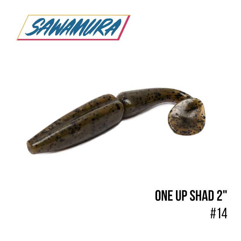 

Виброхвост Sawamura One'Up Shad 2'' (10шт.) (14)
