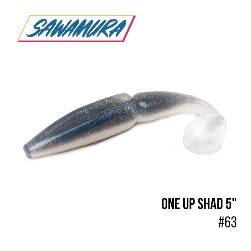 

Виброхвост Sawamura One'Up Shad 5'' (6 шт.) (63)