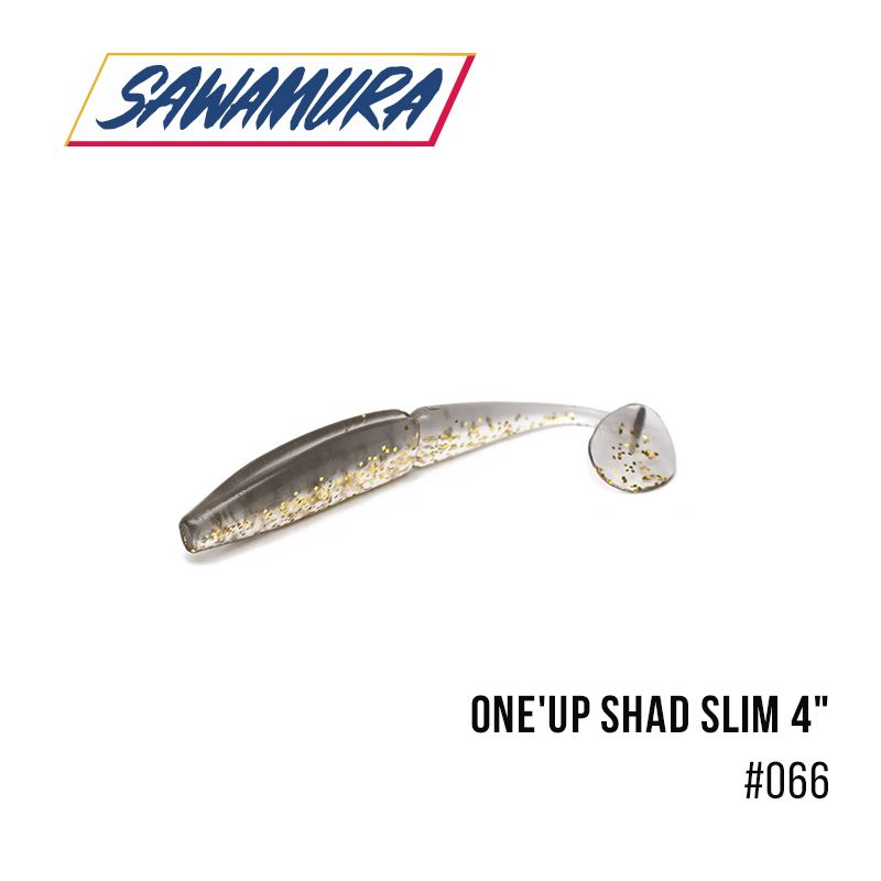 

Виброхвост Sawamura One'Up Shad Slim 4'' (6 шт.) (066)