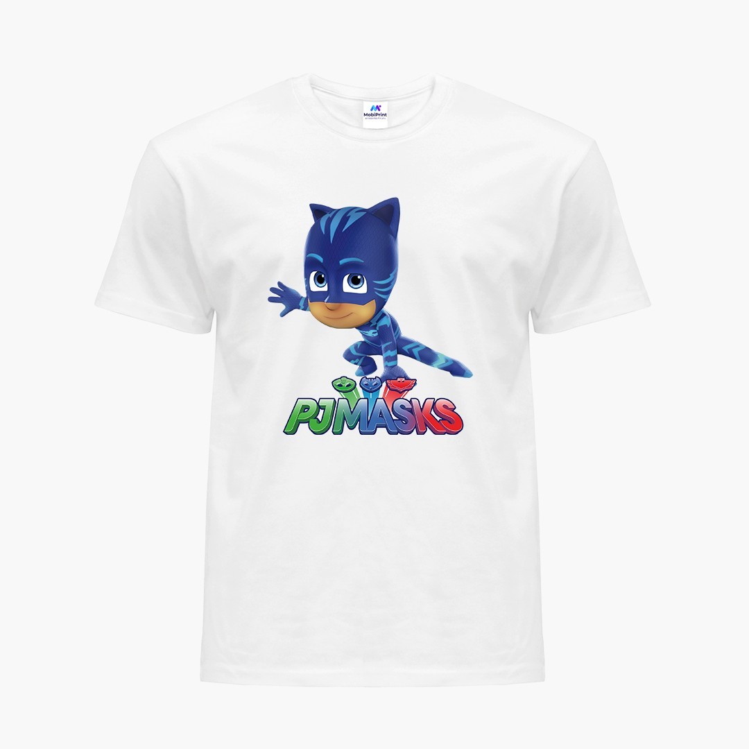 

Детская футболка Герои в масках (PJ Masks) (9224-1614) 122-128 см Хлопок Белый