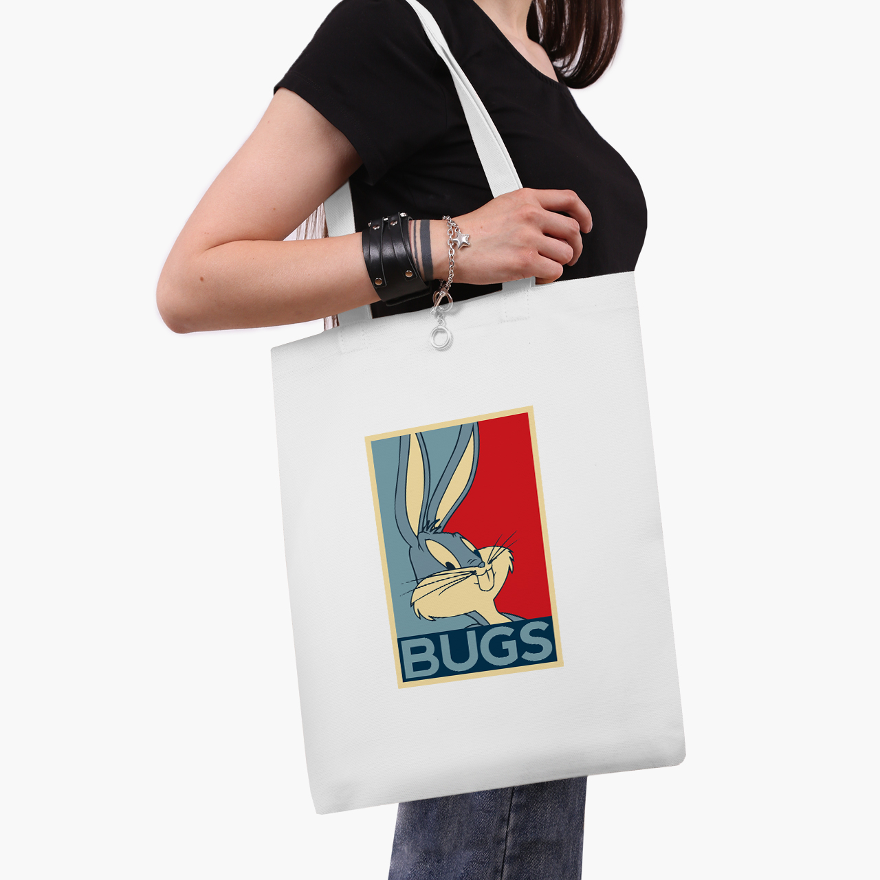 

Эко сумка шоппер Луни Тюнз Багз Банни (Looney Tunes Bugs Bunny) (9227-2879) 41x35 см Белый