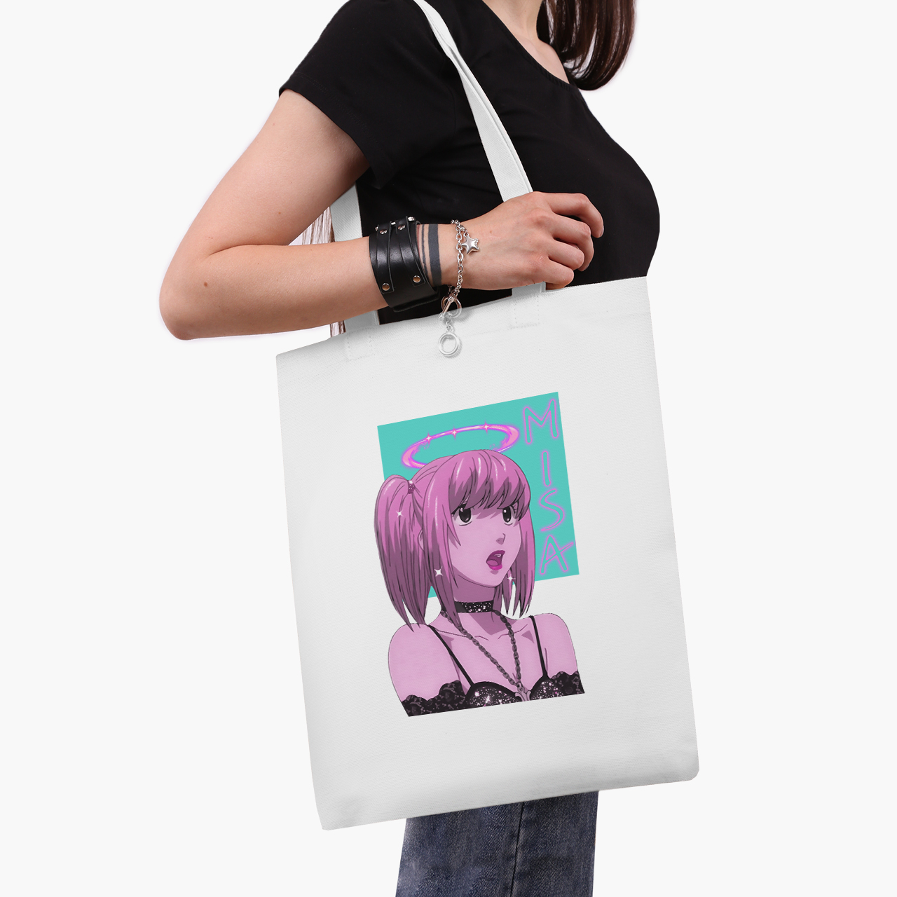 

Эко сумка шоппер Death Note Misa Amane (9227-2827) 41x35 см Белый