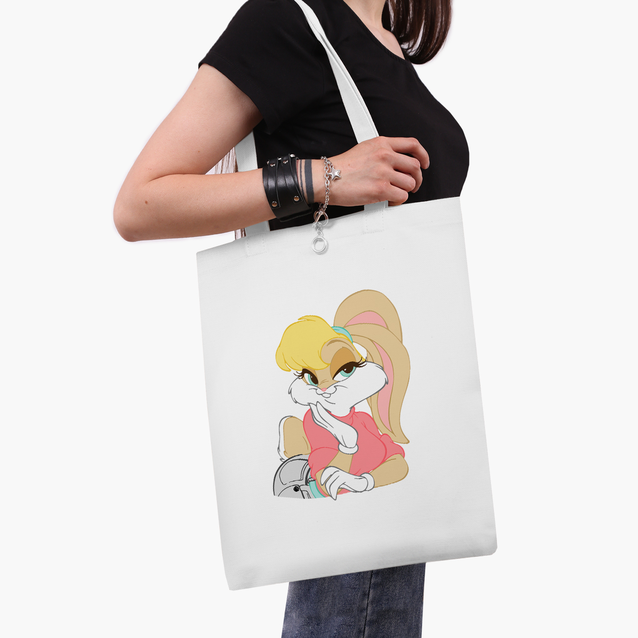 

Эко сумка шоппер Луни Тюнз Лола Банни (Looney Tunes Lola Bunny) (9227-2881) 41x35 см Белый