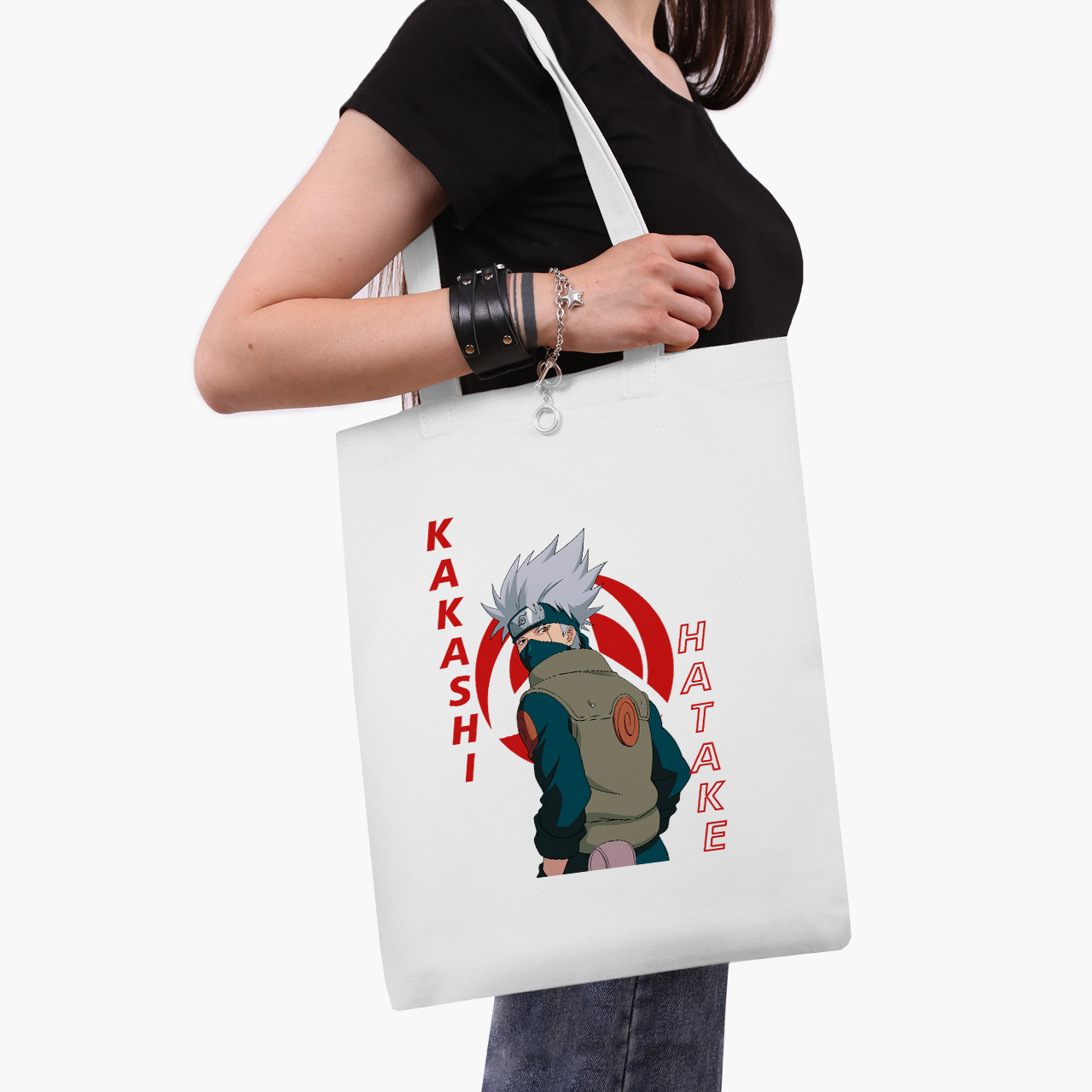 

Эко сумка шоппер Hatake Kakashi (9227-2820) 41x35 см Белый