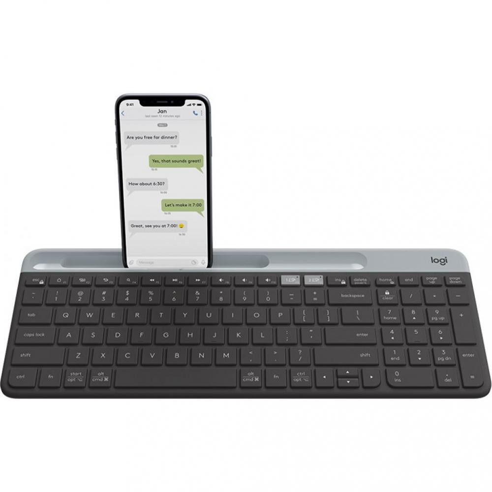 

Клавиатура Logitech K580 Slim Multi-Device Wireless Graphite USB (920-009275)