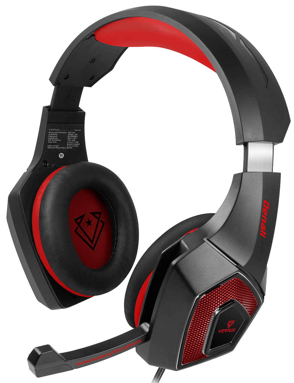 

Наушники Vertux Denali 7.1 Mini Jack 3.5мм Red (denali.red)