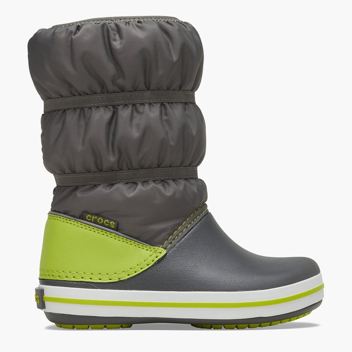 

Сапоги Crocs Crocband Winter Boot K Slate Grey/Lime Punch Relaxed Fit 206550-0GX-c12 29-30 18.3 см