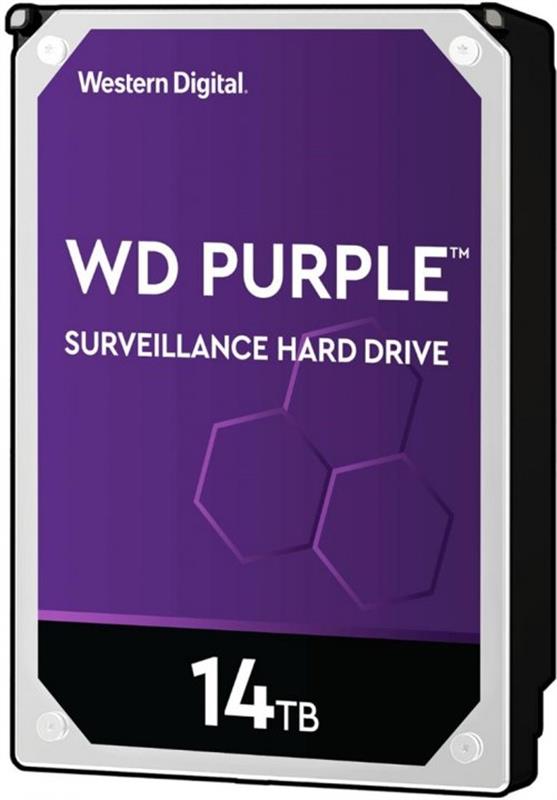 

Накопитель HDD SATA 14.0TB WD Purple 7200rpm 512MB (WD140PURZ)