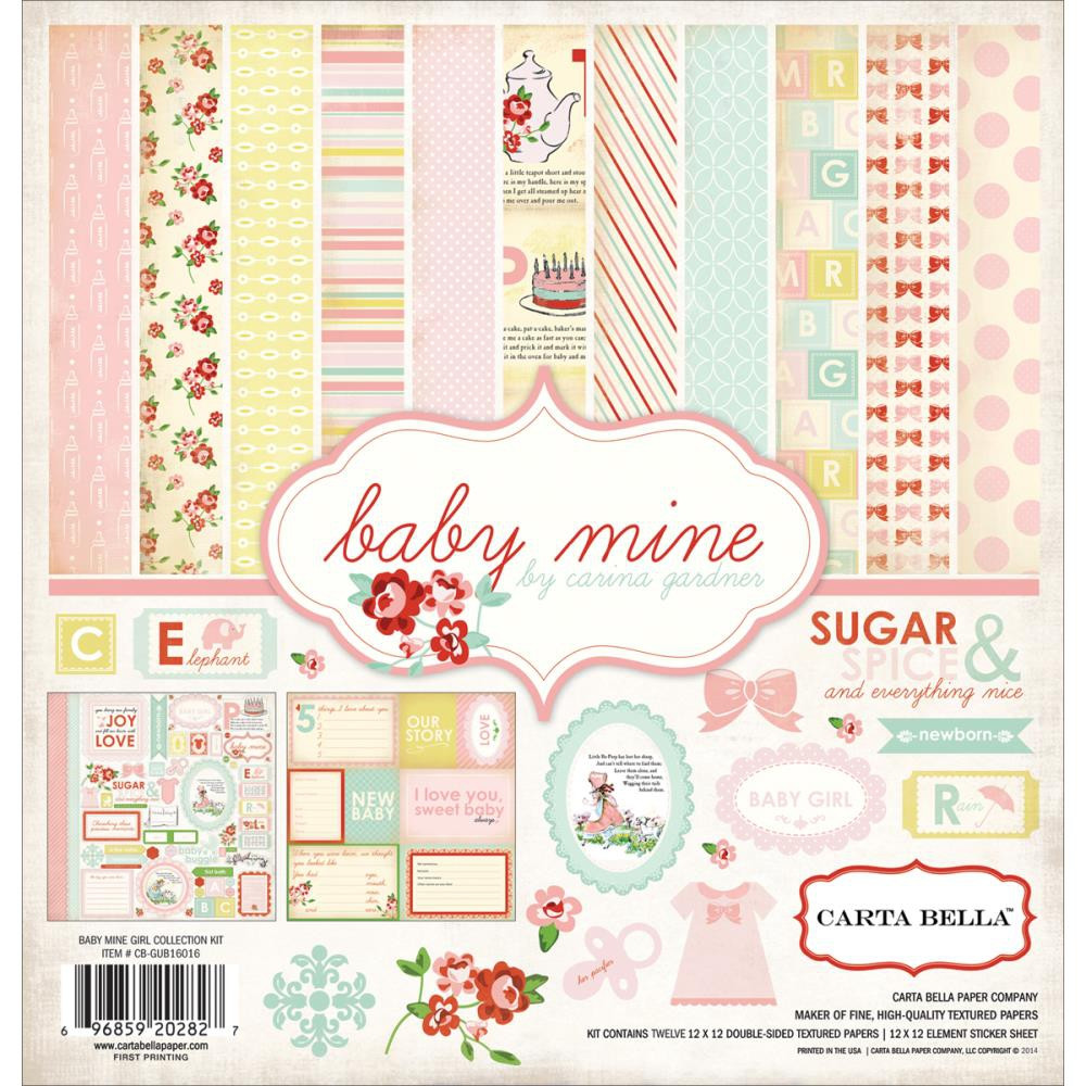 

Набор бумаги от Carta Bella - Baby Mine/Girl