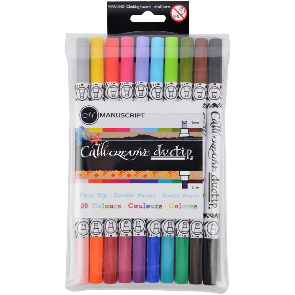 

Маркеры для каллиграфии Manuscript CalliCreative Duo Tip Twin Color Pens 10шт