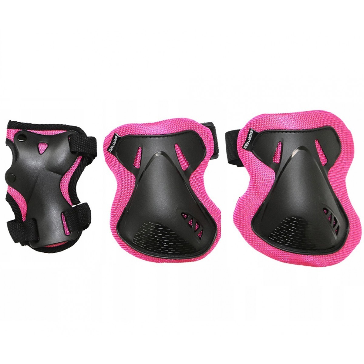 

Комплект защиты для роликов Size L Black/Pink