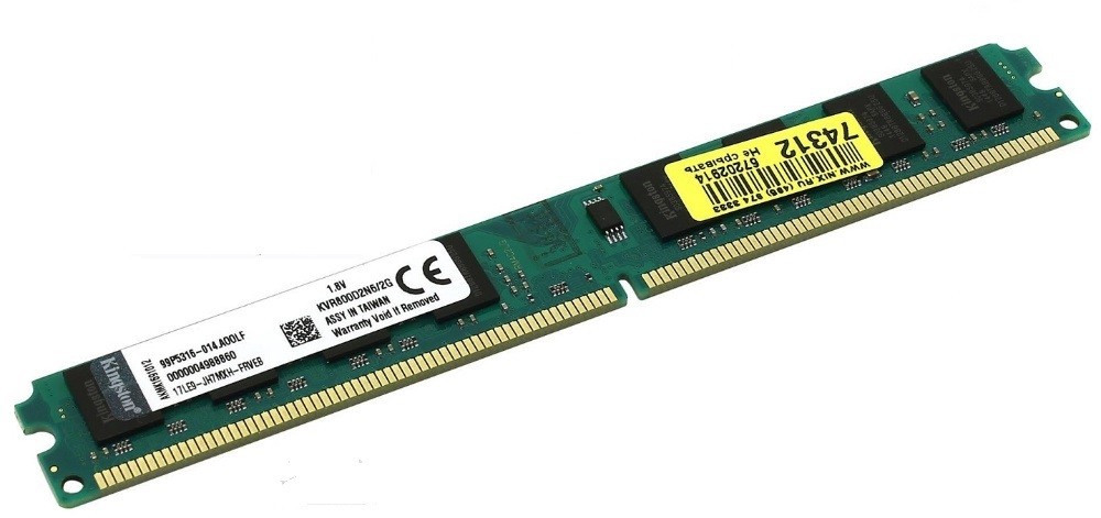 

Оперативная память Kingston DDR2-800 2048MB PC2-6400 (KVR800D2N6/2G)
