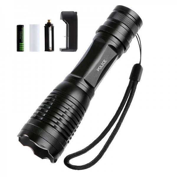 

Фонарь тактический Police BL-1837 158000W Cree XM-L-T6, 1000 люмен, 5 режимов (PV-00523)