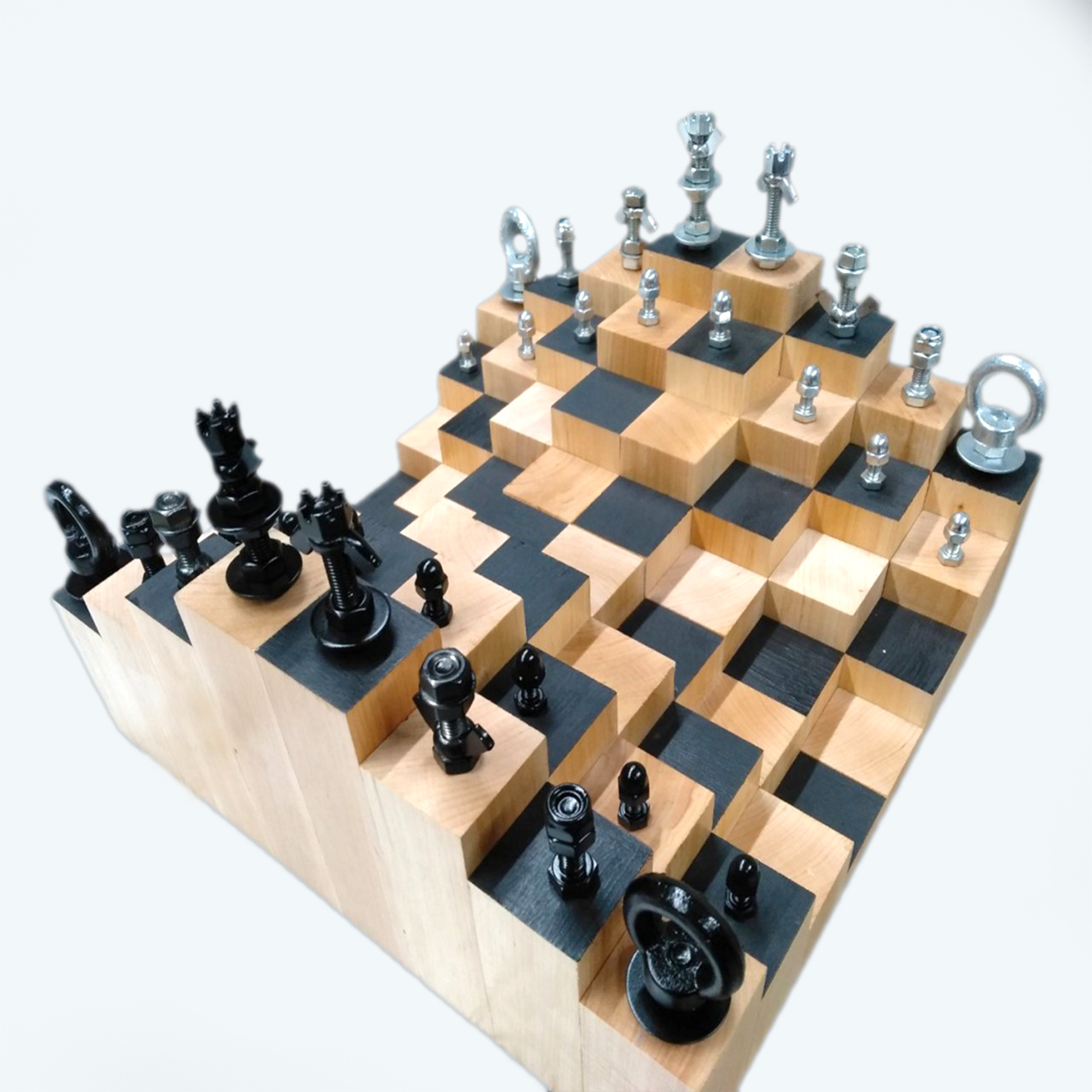 

Шахматы Hard Loft Studio с трехмерным эффектом, 32х32х14 см (32chess14)